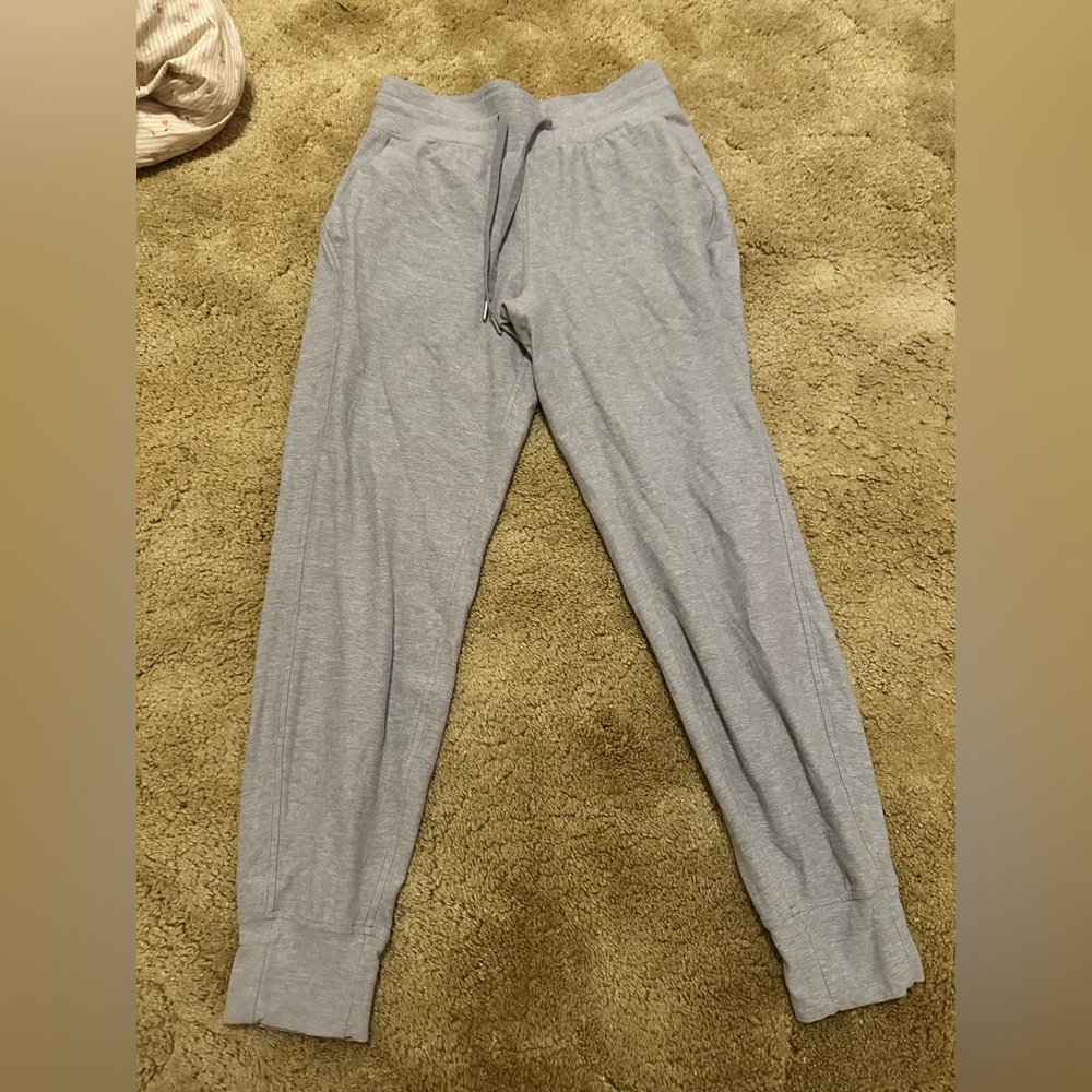 Grey Lululemon joggers. Super soft and stretchy. Size 6